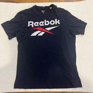 Reebok Men's Navy Blue T-Shirt
